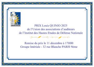Remise du Prix Louis QUINIO